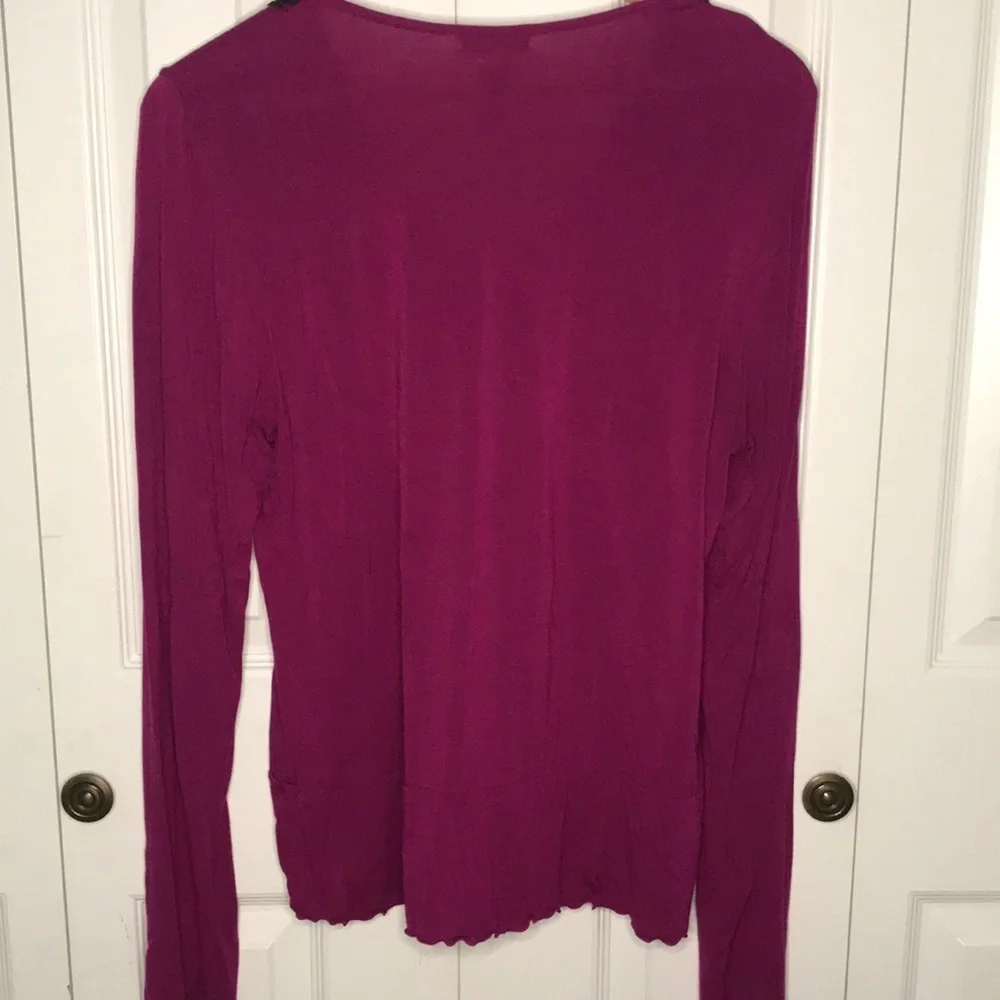 DKNY Button Up Pajama Top Sz L